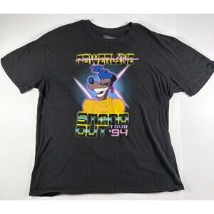 Disney A Goofy Movie Powerline Stand Out ‘94 Tour T-Shirt - 2-Sided - Adult 2XL